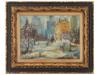 AMERICAN PARK OIL PAINTING SIGNED BY THE ARTIST PIC-0